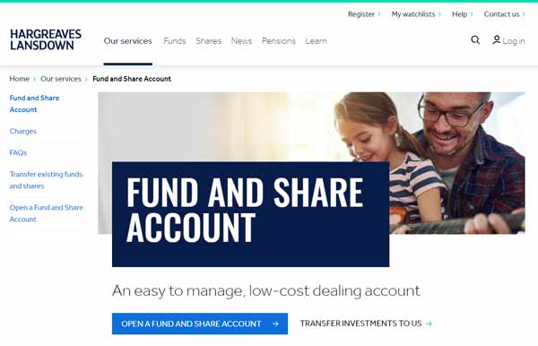 Hargreaves Lansdown Fund and Share Account