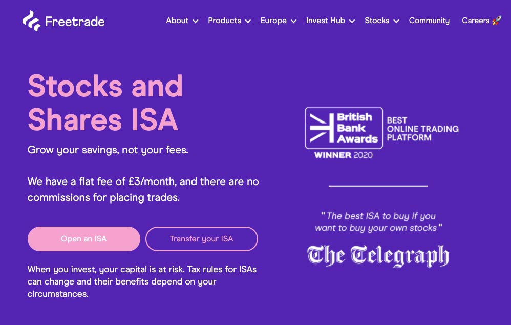 Freetrade Stocks and Shares ISA