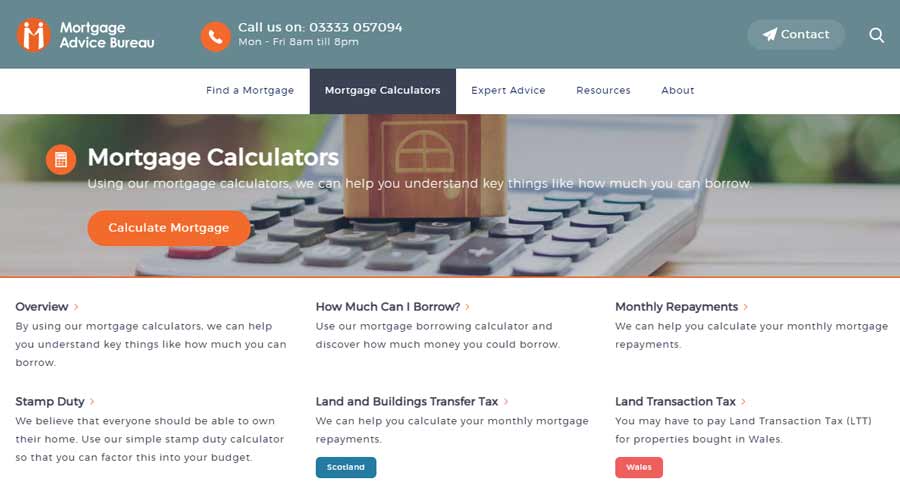 Mortgage Advisor Bureau Calculators