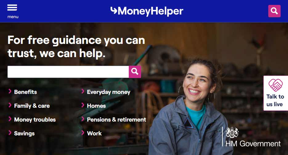 Money Helper - Formerly the Money Advice Service