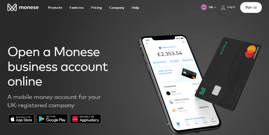 Monese business account