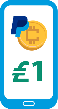 Paypal Bitcoin minimum deposit £1