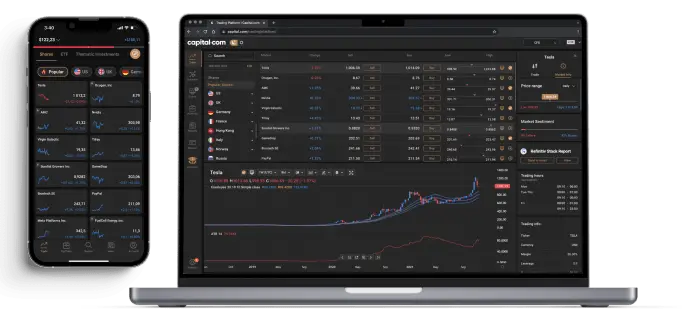 Capital.com mobile trading platform