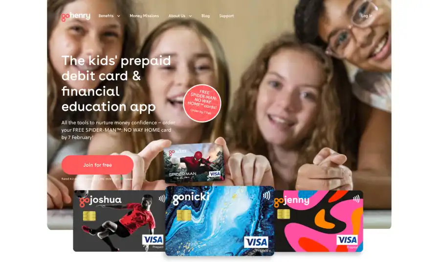 GoHenry Homepage