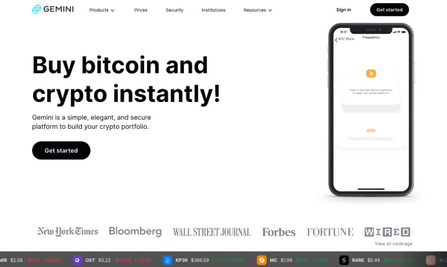 Gemini homepage