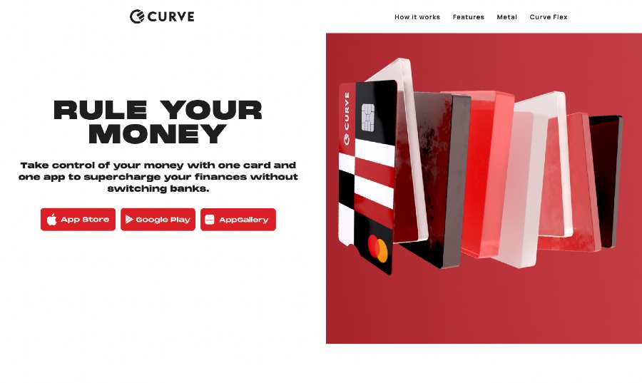 Curve homepage