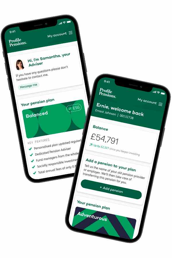 Profile Pensions app