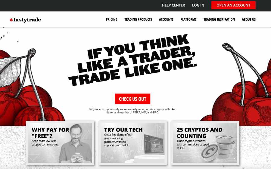 tastytrade homepage