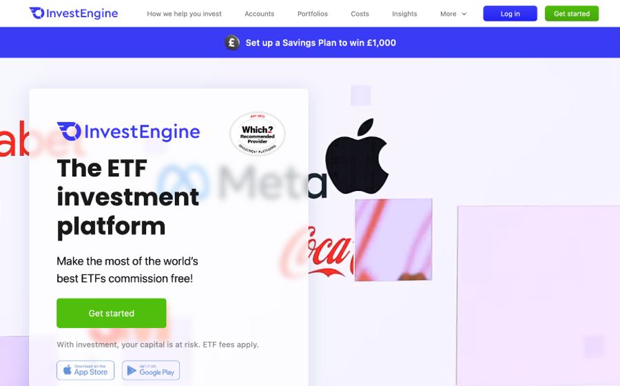 InvestEngine homepage